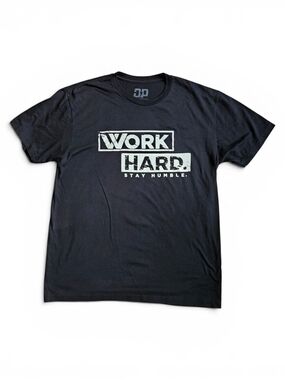 Diesel Power Gear Size L Unisex Black Work Hard Stay Humble Graphic Tee